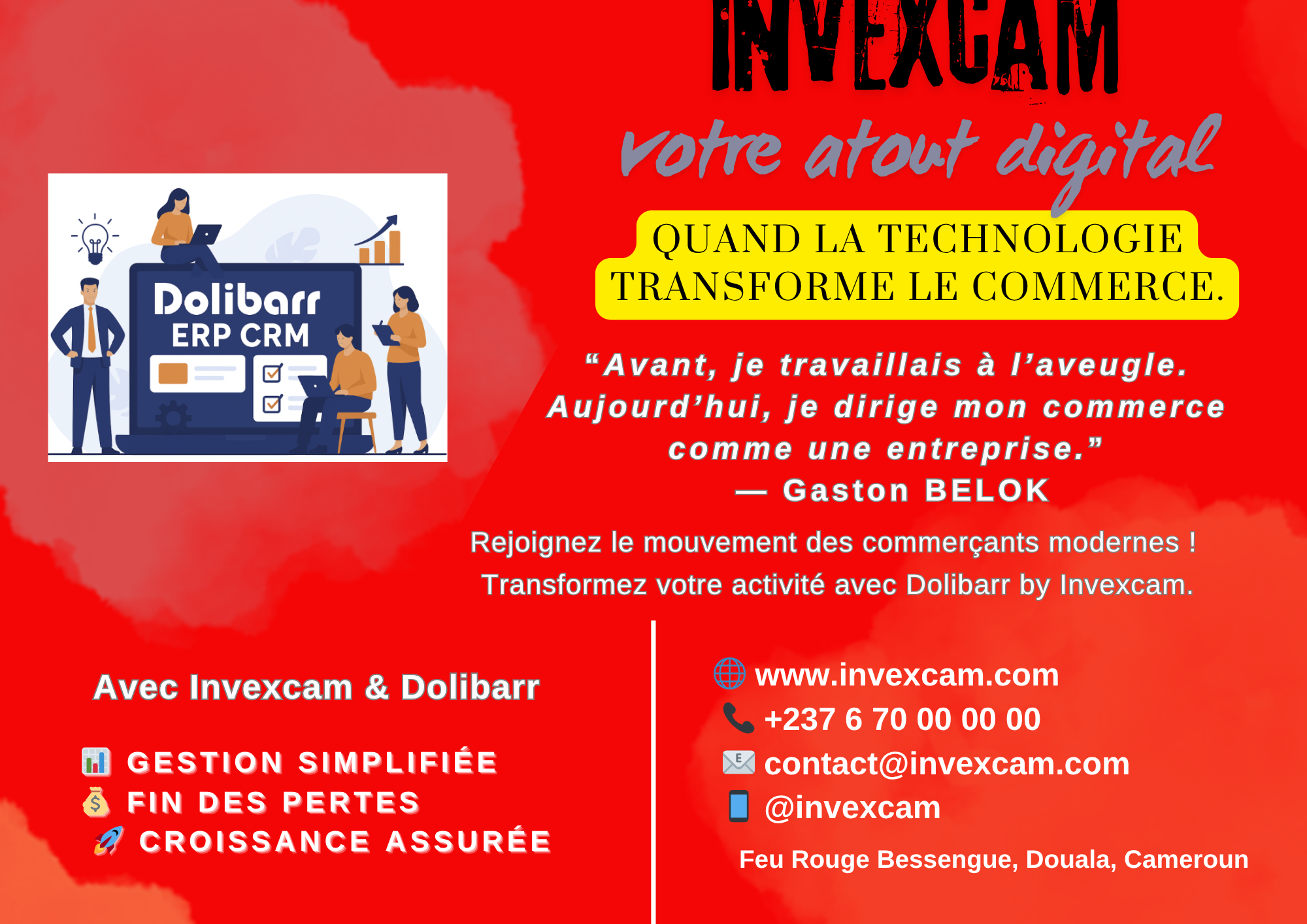 🦸‍♂️ Comment Gaston BELOK a transformé son commerce grâce à Invexcam et Dolibarr